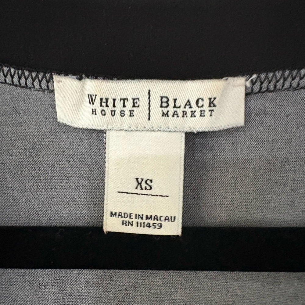 WHBM Black and White Long Sleeve Tunic - Picture 2 of 5